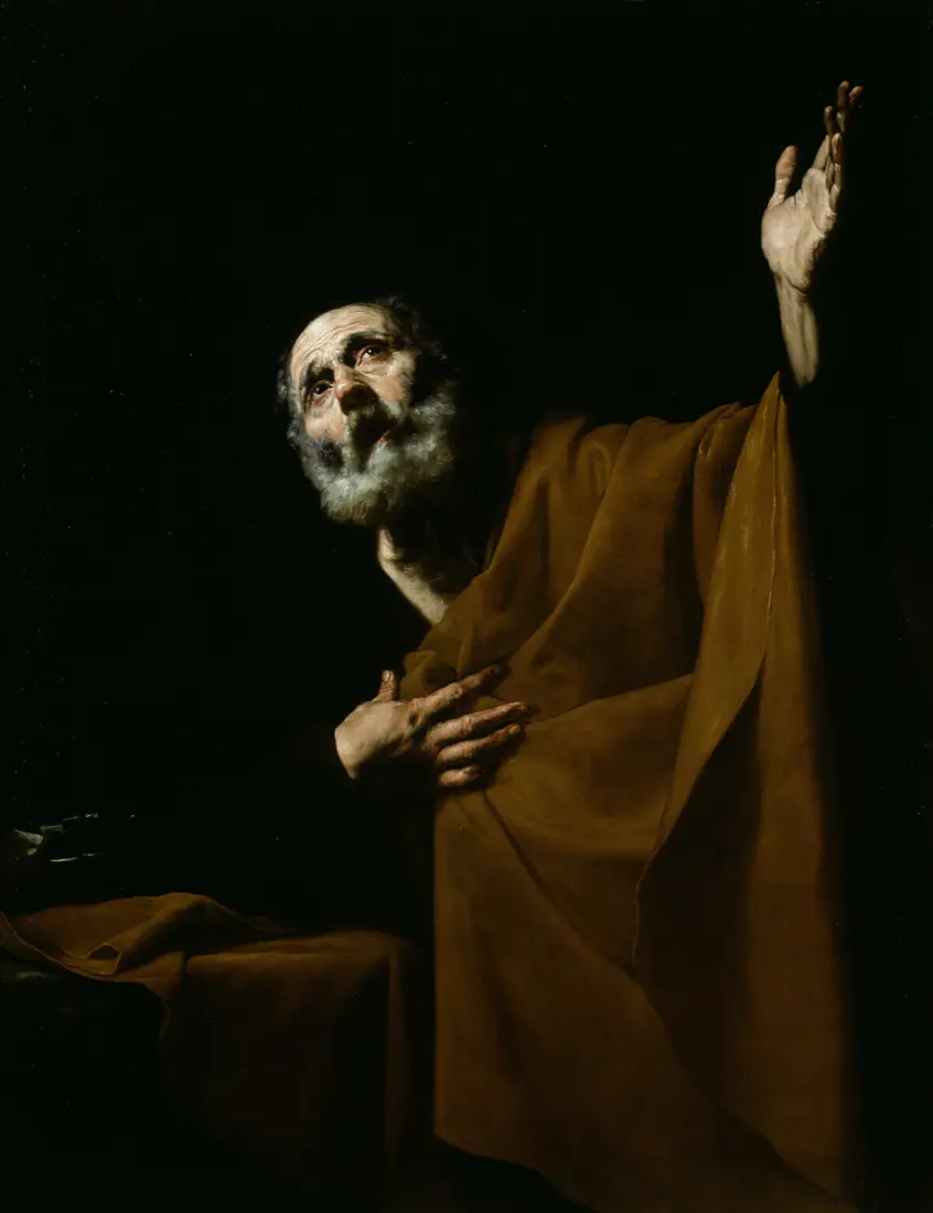 Penitent Saint Peter, Jusepe de Ribera