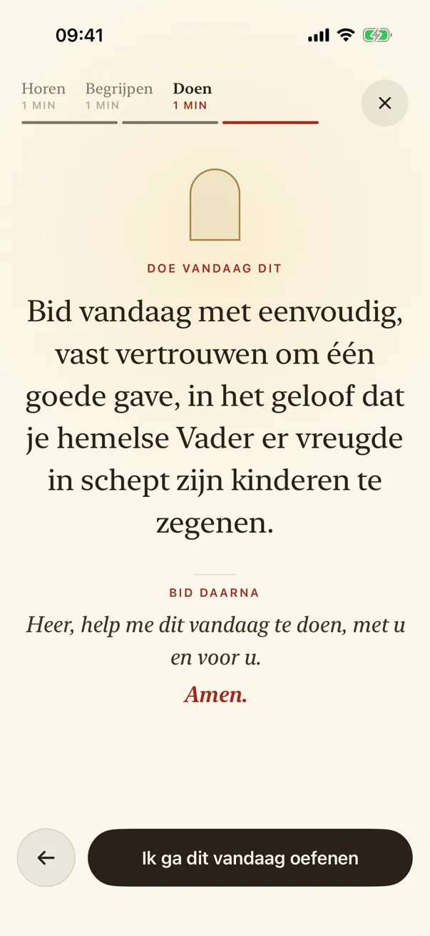 Doen: kies hoe ver je vandaag gaat.