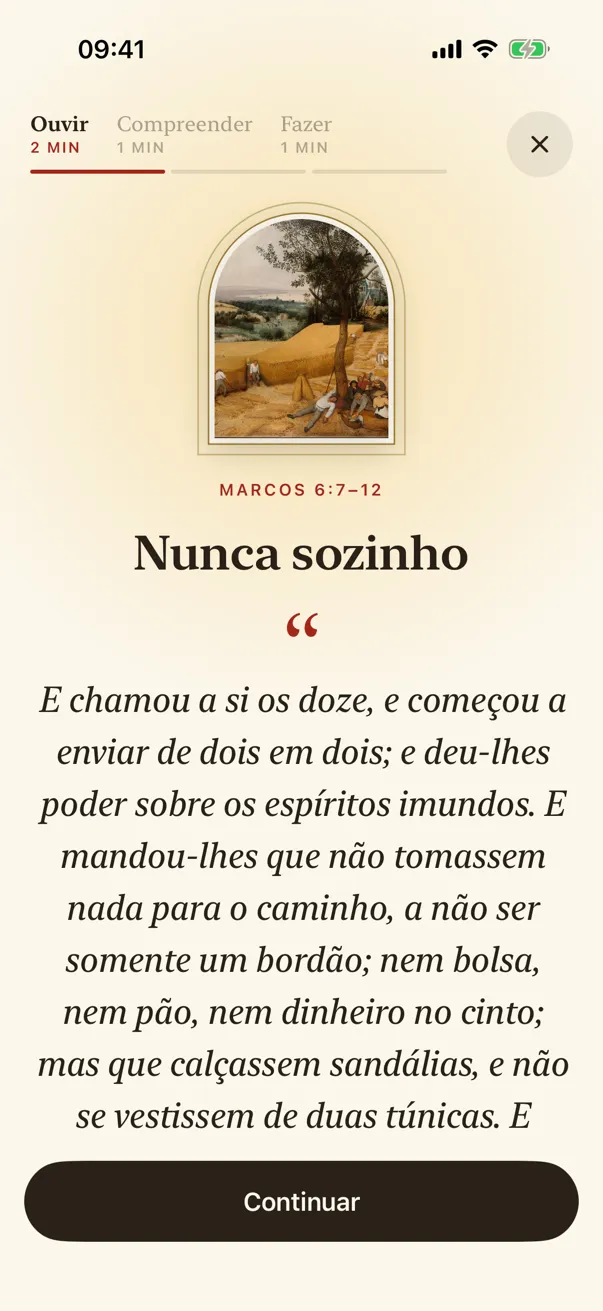 Ouvir: as palavras de Jesus para hoje.
